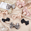   8Pcs 4 Colors Detachable Polyester Satin Bowknot Shoe Decoration AJEW-PH0011-27-5