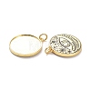 Brass Enamel Pendants KK-L188-33G-2