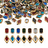 Kissitty 104pcs 13 style Electroplate Glass Beads Strands EGLA-KS0001-01-13