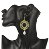 Brass Glass Beads Dangle Earrings EJEW-MZ00764-6