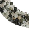 Natural Green Rutilated Quartz Beads Strands G-P611-C23-01-4