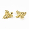 Brass Micro Pave Cubic Zirconia Connector Charms KK-E068-VB364-3