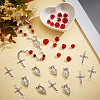 Religion and Rose Beads Necklace DIY Making Kit DIY-FH0004-05-2