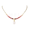 Natural Malaysia Jade Pendant Nekclaces NJEW-JN05917-01-2