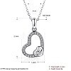 925 Sterling Silver Pendant Necklaces NJEW-BB30205-12