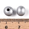 Spray Painted Round Natural Schima Wood Beads WOOD-A018-8mm-02-3