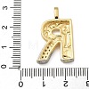 Brass Micro Pave Cubic Zirconia Pendants KK-B126-02G-R-3