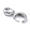 304 Stainless Steel Polishing Hoop Earrings EJEW-G366-01P-2