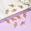 SHEGRACE Brass Clear Cubic Zirconia Charms XGRQ3P854-575G-4