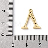 Rack Plating Brass Micro Pave Cubic Zirconia Pendant KK-H449-76G-24-4
