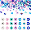  175Pcs 7 Colors Handmade Evil Eye Lampwork Beads EGLA-TA0001-32-10