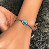 Fashionable Alloy Box Chain Slider Bracelets FS-WG96D3B-01-2