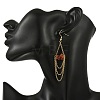 Natural Gemstone Dangle Earrings EJEW-JE07287-6