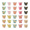 40Pcs 10 Style Transparent Acrylic Charms FIND-BY0001-22-3