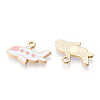 Alloy Enamel Pendants PALLOY-S133-010C-2