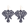 Hollow Wood Dangle Earrings FS-WG18EE7-04-1