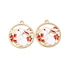 Alloy Enamel Pendants ENAM-C005-03G-01-2