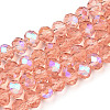 Electroplate Glass Beads Strands LS-EGLA-A034-T10mm-L24-1