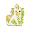 Plant & Animal Alloy Enamel Pendants FIND-N005-05E-G-1