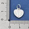 925 Sterling Silver Heart with Capital Letter Charms STER-S009-13V-S-3