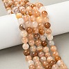 Natural Yellow Hematoid Quartz/Golden Healer Quartz Beads Strands X-G-D334-A02-8mm-1
