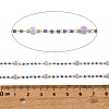 Handmade Brass Glass Beaded Chains GL-CBA1C06-01G-05-3