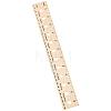 Pine Wood Plant Seed Spacing and Interval Rulers AJEW-WH0083-101A-1