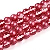 Baking Paint Transparent Glass Beads X1-DGLA-N011-10mm-06-1