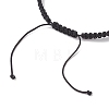 Synthetic Magnesite Skull Braided Bead Bracelets BJEW-JB10523-4