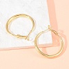 Brass Hoop Earrings for Women EJEW-A156-17B-G-2