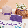 Polyester Braided Lace Trim OCOR-WH0110-14A-2
