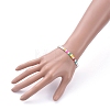 Rectangle Glass Seed Beads Stretch Bracelets BJEW-JB05298-02-4