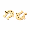 201 Stainless Steel Connector Charms STAS-K251-084G-2