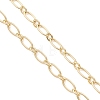 Brass Figaro Chain Slider Necklaces Making AJEW-JB01490-01-3