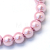 Baking Painted Pearlized Glass Pearl Round Bead Strands HY-Q330-8mm-47-2