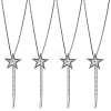 4Pcs Alloy Star Boho Tie Lariat Necklaces for Women NJEW-ME0001-21-1