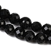 Natural Black Tourmaline Beads Strands LS-G-G927-46-9