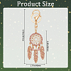 Alloy with Plastic Pearl and Glass Rhinestone Keychains KEYC-WH20010-03C-2