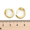 Hollow Heart Brass Hoop Earrings EJEW-D311-098G-5