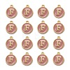 Golden Plated Alloy Enamel Charms ENAM-S118-07F-2