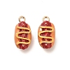 Alloy Enamel Pendants X-PALLOY-R155-01G-07-1