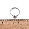 304 Stainless Steel Adjustable Rings for Women RJEW-F169-01P-02-5