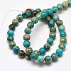 Natural Imperial Jasper Round Bead Strands X-G-I103-8mm-03-2