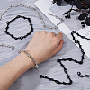 FIBLOOM 4Pcs 4 Styles Alloy Thornlet Link Chain Bracelets & Necklaces BJEW-FI0001-77-3