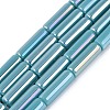 Electroplate Opaque Glass Beads Strands X-EGLA-Q132-02A-B03-1