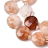 Natural Red Hematoid Quartz/Ferruginous Quartz Beads Strands G-D105-A04-4