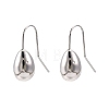 Brass Teardrop Dangle Earrings for Women EJEW-C047-01P-1