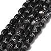 Handmade Millefiori Glass Oval Beads Strands LK-Z001-02A-05-1