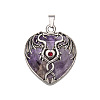 Natural Amethyst Pendants PW-WG50940-01-1