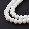 Electroplate Opaque Solid Color Glass Beads Strands EGLA-A034-P3mm-L17-4